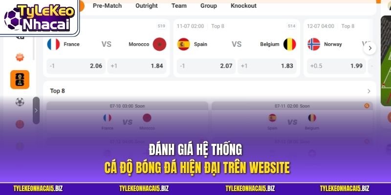 Đánh giá hệ thống cá độ bóng đá hiện đại trên website