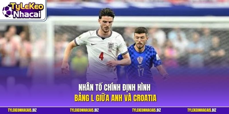 Nhân tố chính định hình bảng L giữa Anh và Croatia